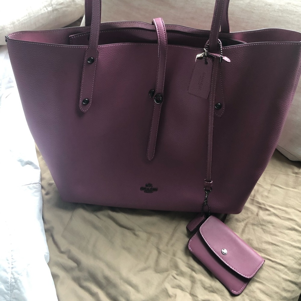 Coach leather handbag